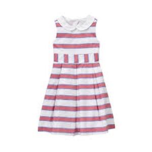 Janie and jack American prep striped open back dress